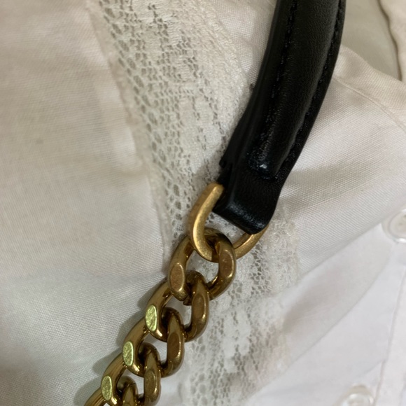 NEW Tory Burch Kira Chevron Black Small Convertible Shoulder Bag/Crossbody Bag - Picture 11 of 16